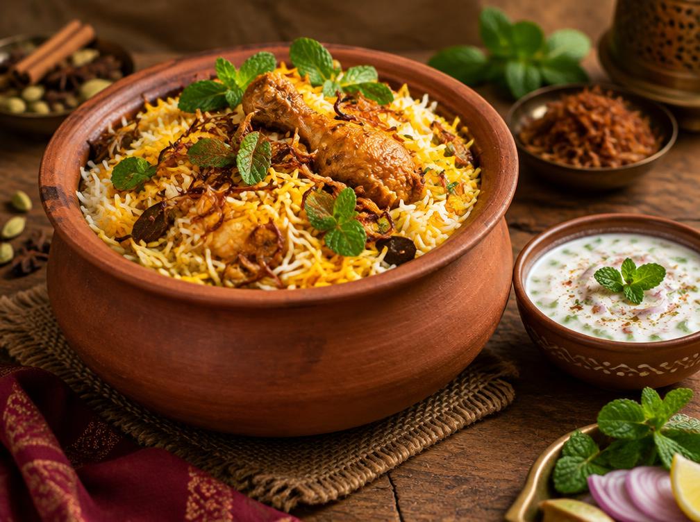 Handi Dum Veg Biryani