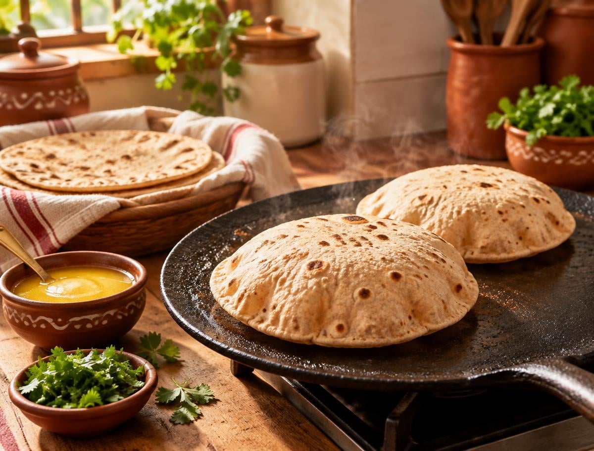 Desi Ghee Tawa Roti (Stack of 4)